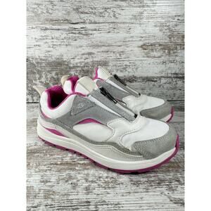 Youth UGG CA805 White/Gray Suede Zip Up Sneakers Sz 3